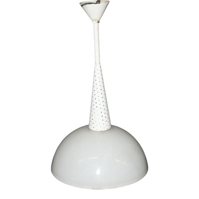 Sheet Metal Ceiling Light from Holophane, 1950s For Sale