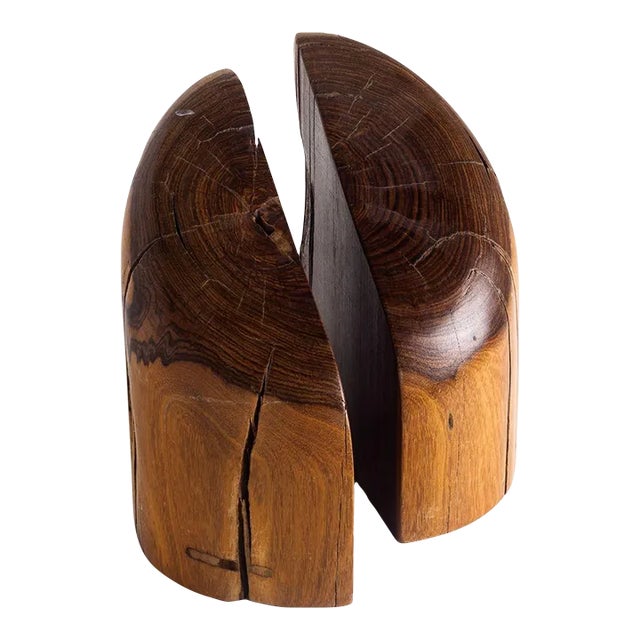 1970s Don Shoemaker Hand-Carved Cocobolo Bookends - a Pair For Sale