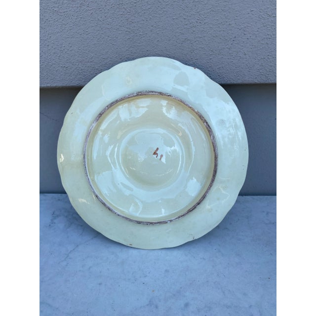 19th Century Majolica Oyster Plate Wasmuel For Sale - Image 4 of 8