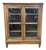 Antique French Walnut Vitrine Display Cabinet For Sale