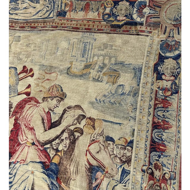 Textile Early 20th Century Medieval Tapestry For Sale - Image 7 of 11