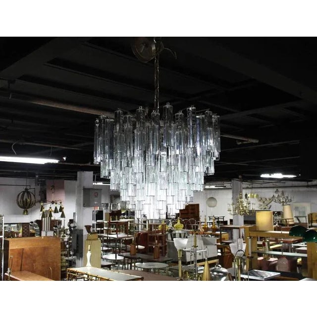 Mid-Century Modern Round Camer Chandelier For Sale - Image 6 of 9