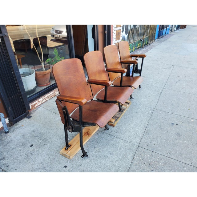 Vintage Theater Seat Row For Sale - Image 13 of 14