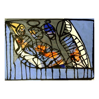Mathias Wunderlich, Pharaoh's Dream, 2020, Acrylic on Paper For Sale
