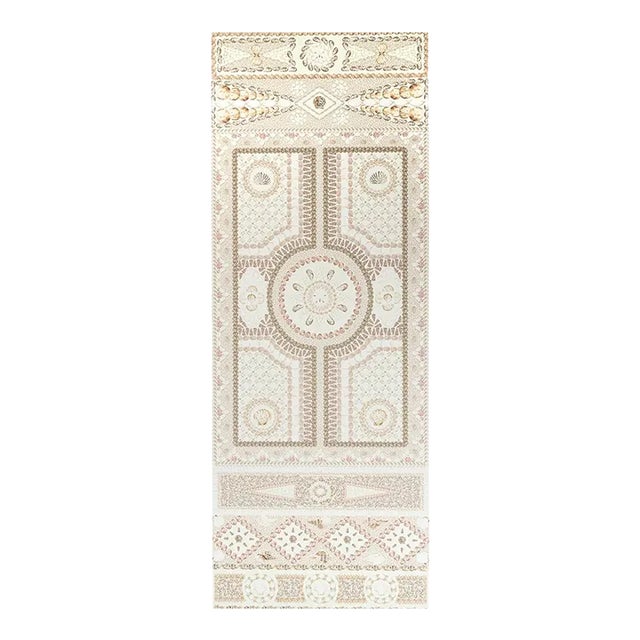 Sample - Schumacher X Mary McDonald Shell Grotto Panel A in Sand For Sale