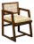 Pierre Jeanneret, 'Box' Armchair, Teak, Cane, Chandigarh, India, 1960s For Sale
