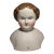 Antique Bisque Porcelain Shoulder Head Molded Hair Doll Numbered For Sale