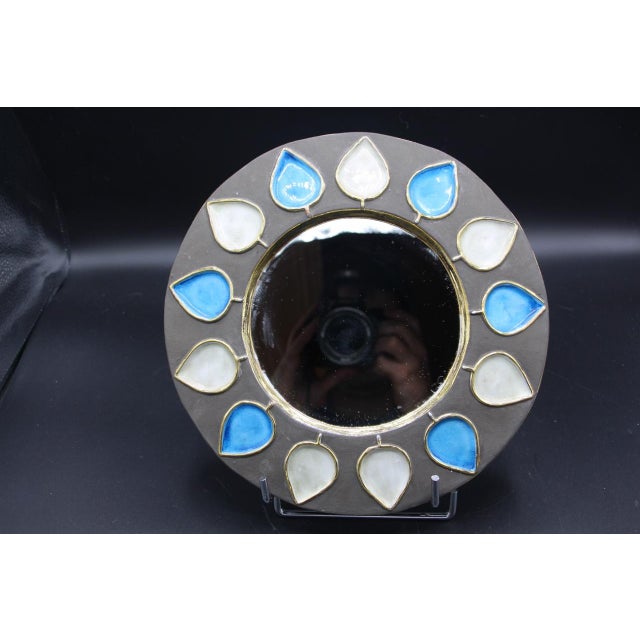 Mirror with Spike Pattern, 1960s For Sale - Image 6 of 8