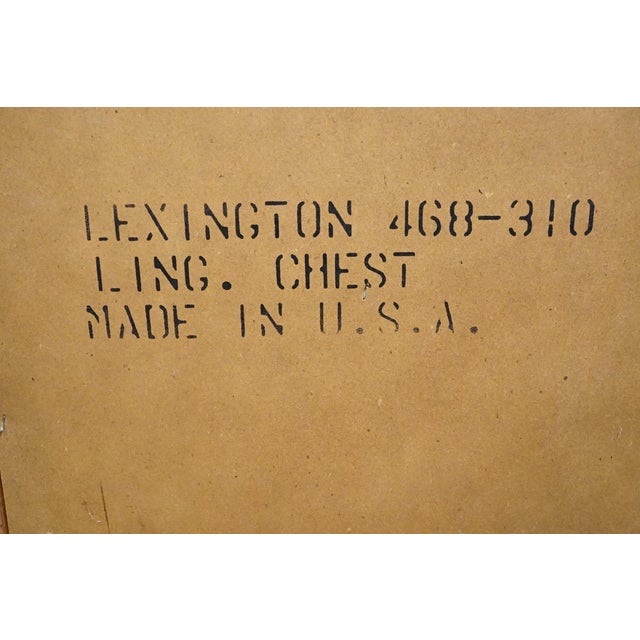 Lexington Furniture Recollections Collection Solid Oak Rustic Country French 24" Lingerie Chest 468-310 For Sale - Image 14 of 15