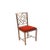 A modern take on a classic design, a steel Chinese Chippendale–style side chair. Seat height 20".