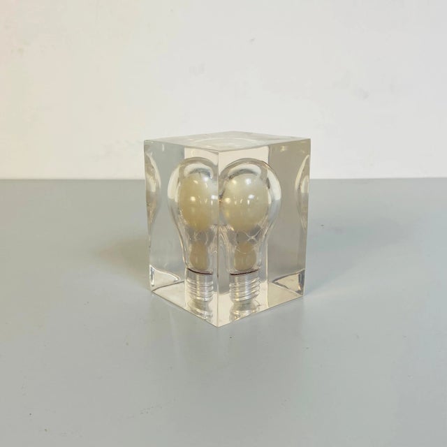 1970s Mid-Century French Modern Acrylic Sculpture by Pierre Giraudon, 1970s For Sale - Image 5 of 10