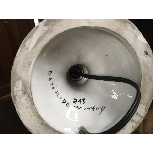 Italian Ceramic Base Table Lamp, 1970s For Sale - Image 17 of 18