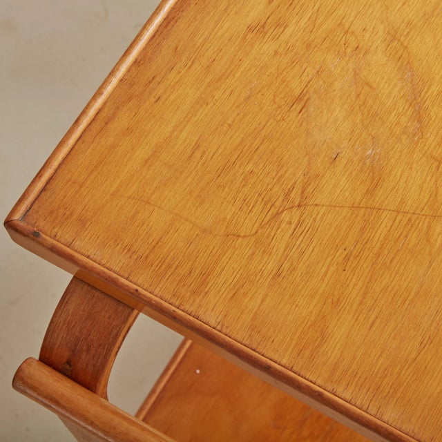 Iconic + Rare Early Edition Bar Cart by Alvar + Aino Aalto for Artek, Designed in 1936 For Sale - Image 10 of 10