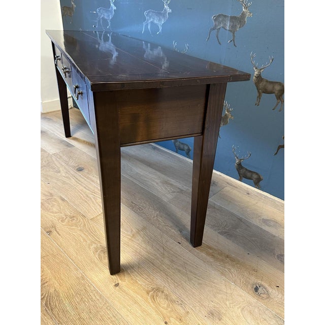 Vintage Cherrywood Console Table, 1990s For Sale - Image 6 of 10