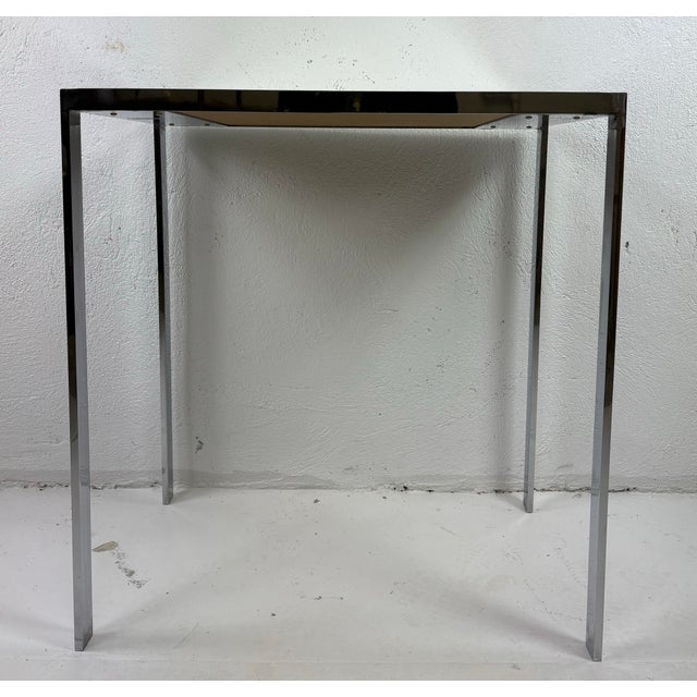 Mid-Century Modern Mid-Century Modern Chrome and Mirrored Table After Milo Baughman For Sale - Image 3 of 10