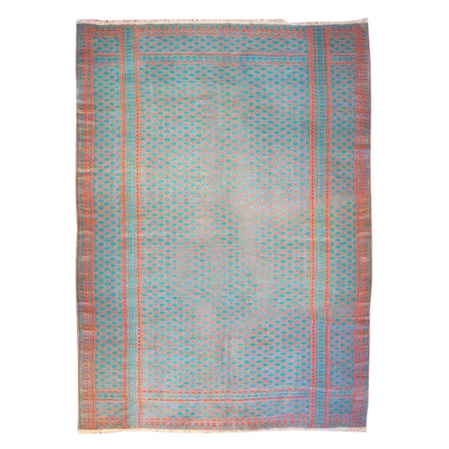 Early 20th Century Saveh Kilim Rug - 70" x 108" For Sale