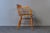 Wood Captain Desk Armchair in Leather and Oak For Sale - Image 7 of 14