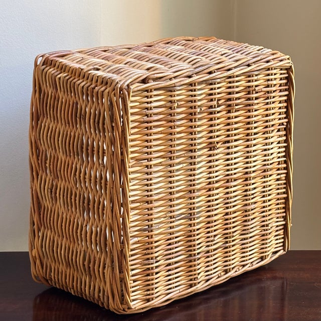 Vintage French Country-Style Storage Basket For Sale In Baltimore - Image 6 of 13