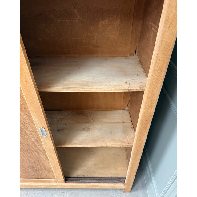 Vintage Wardrobe with Sliding Doors, 1950s For Sale - Image 14 of 15