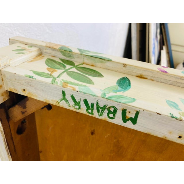 Coastal Palm Beach Style Hand Painted Side Tables, a Pair For Sale - Image 3 of 10