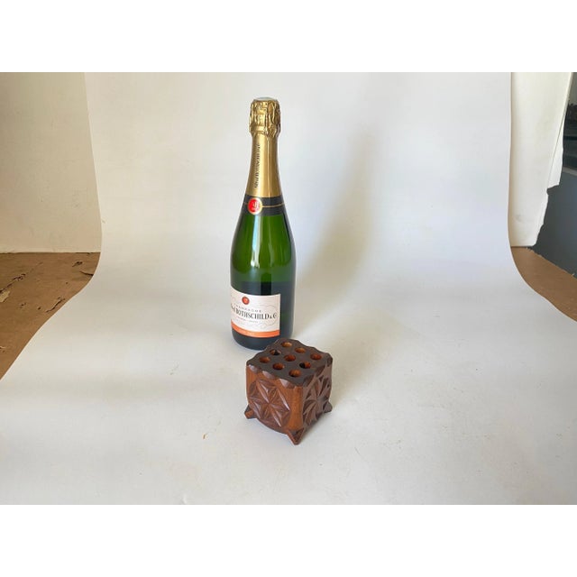 Wood Wood Pen Holder in Brown Color, France, 1950s For Sale - Image 7 of 8