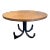 Mid-Century Modern Round Wooden Side Table For Sale