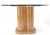 Transparent Cerused Oak Triple Cylinder Base 52" Round Glass Top Dining Conference Table For Sale - Image 8 of 12