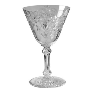 Baccarat Marennes French Crystal Water Goblet Wine Stem - 1 of 3 For Sale