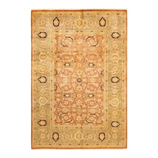 Mogul, One-of-a-Kind Hand-Knotted Area Rug in Brown, 6' 2" x 8' 10" For Sale