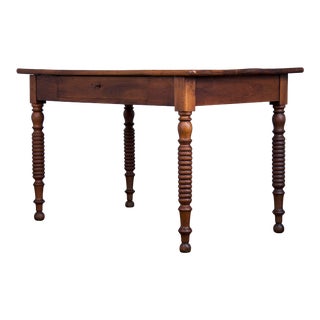 Antique Country French Provincial Walnut Writing Desk For Sale
