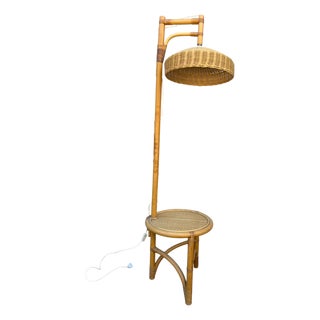 Living Room Lamp with Integrated Side Table, 1960s For Sale