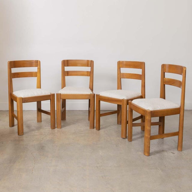 1940s French Elm Dining Chairs, Set of 4 For Sale - Image 16 of 16
