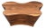 Sculptural Walnut Mid Century Style Coffee Table For Sale