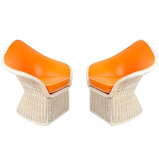 McGuire Arthur Elrod Lounge Chairs - a Pair For Sale