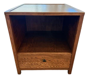 Oak Wood Side Table/Printer Stand