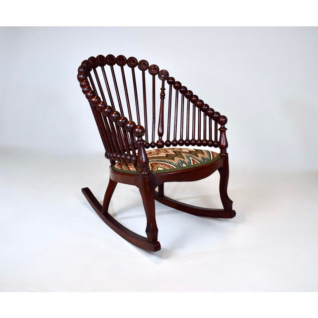 A classic lollipop rocking chair by George Hunzinger, considered among the first ever designs to anticipate the modern...