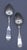 Circa 1833-50 pair of coin silver soup spoons by William Kendrick, Louisville, KY. Railey family. Fiddle oval design....