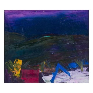 Lars Bertle, Abstract Composition, 1960s, Oil on Board For Sale