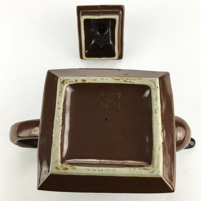 Vintage Porcelain Japan Artisan Tea Pot For Sale - Image 10 of 12