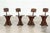 19th Century English Ecclesiastical Pine Chairs, 1890s, Set of 4 For Sale - Image 4 of 15