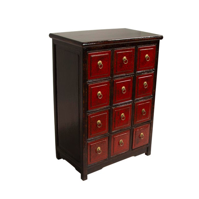 Chinese Traditional Medicine Apothecary with Ring Pulls Chairish