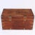 Late 19th Century Campaign Marine Chest in Camphor Wood For Sale - Image 4 of 9