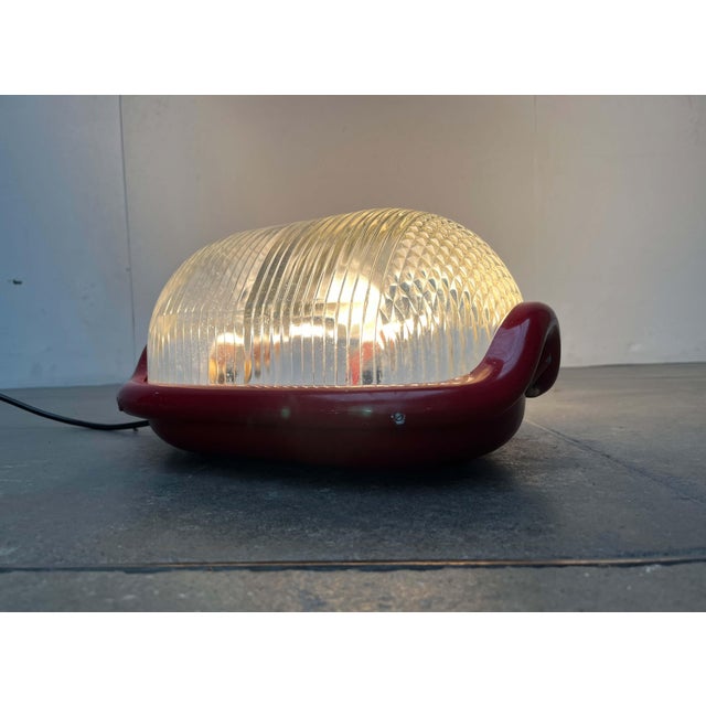 Mid-Century Modern Italian Space Age Red Model Noce Floor Lamp by Achille Castiglioni for Flos, 1970s For Sale - Image 9 of 18