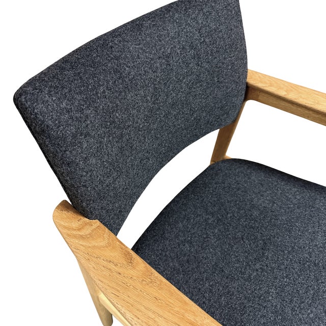 Mid 20th Century Erik Kirkegaard Danish Modern Oak Armchair, 1960s, Attributed For Sale - Image 5 of 9