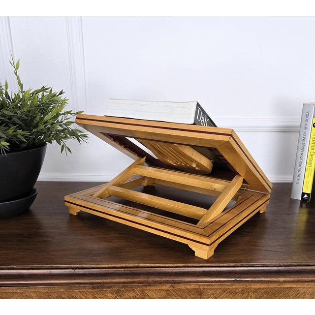 Gold Italian Adjustable Book Stand Rest, 1980s For Sale - Image 8 of 10