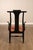 12 Custom Black Lacquered Asian Inspired Dining Chairs For Sale - Image 16 of 18