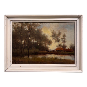 20th Century Belgian Flemish Oil on Canvas