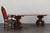 Vintage 1980s Custom French Style Solid Cedar Dining Table With Ornately Carved Pedestal Bases For Sale - Image 17 of 18