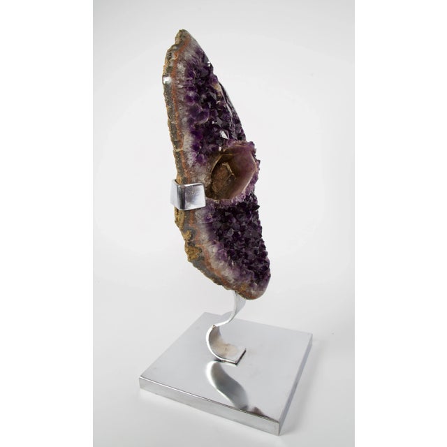 Gem Grade, Amethyst Geode Sculpture For Sale In Houston - Image 6 of 8