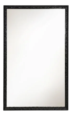 Baroque Black Large Oak Fireplace Mirror, France, 1850s